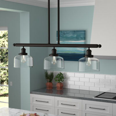 Bell - 3 Light 41" - Stem Hung Island Light