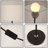 Modern Minimalist Black Floor Lamp With Linen Drum Shade, E26 Warm Bulb Included, Standing Lamp For Living Room Bedroom