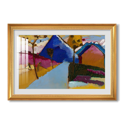 Kochel Straight Street, 1909-Wassily Kandinsky-Custom Framed Canvas