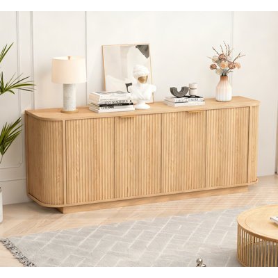 63" Double-Door Wavy Storage Sideboard