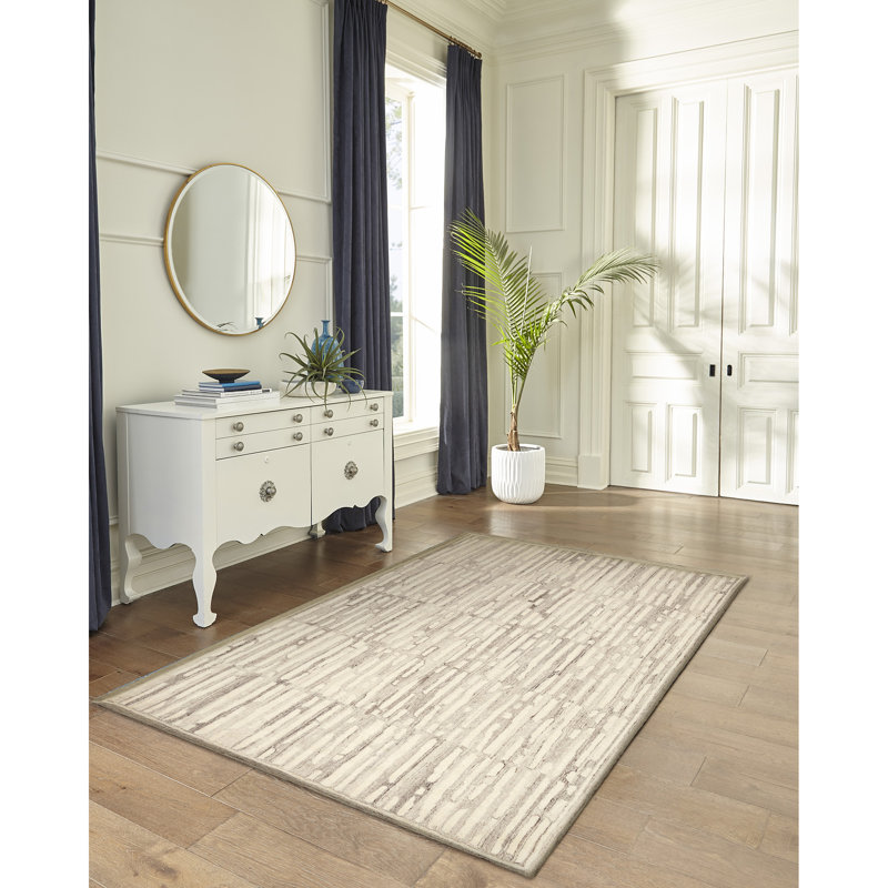 Aliva Wool Geometric Indoor Rug, Rectangle 3'6" x 5'6"