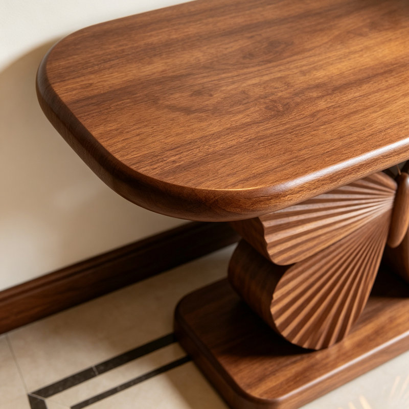 Nouvelle console en bois de style chinois, 34.6" H x 47.2" W x 14.9" D