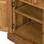 Durable Farmhouse Style Cabinet With Ample Storage And Glass Doors, Perfect For Organized Living And Rustic Charm.-1967167740