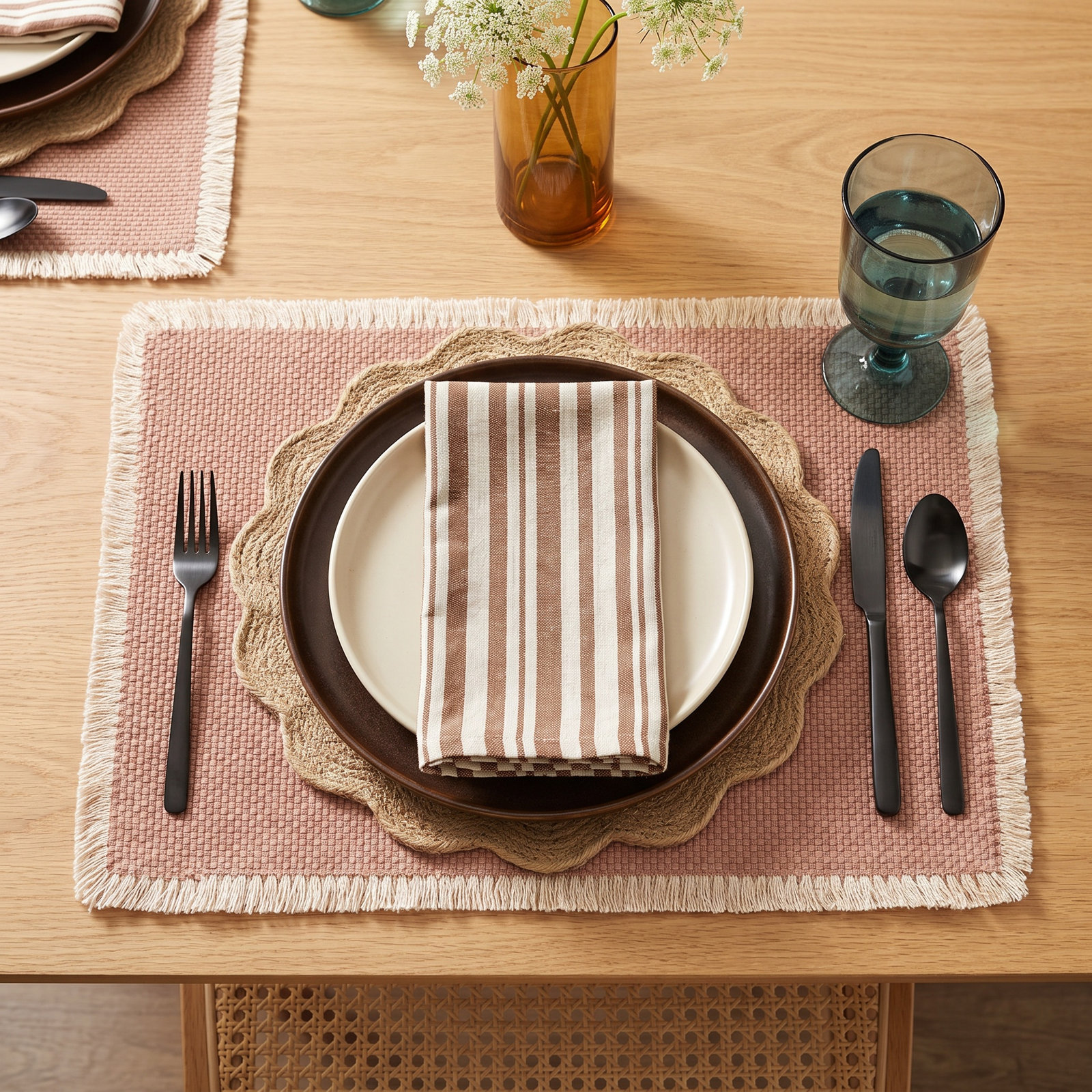 Morrone Cotton Placemat, Clay