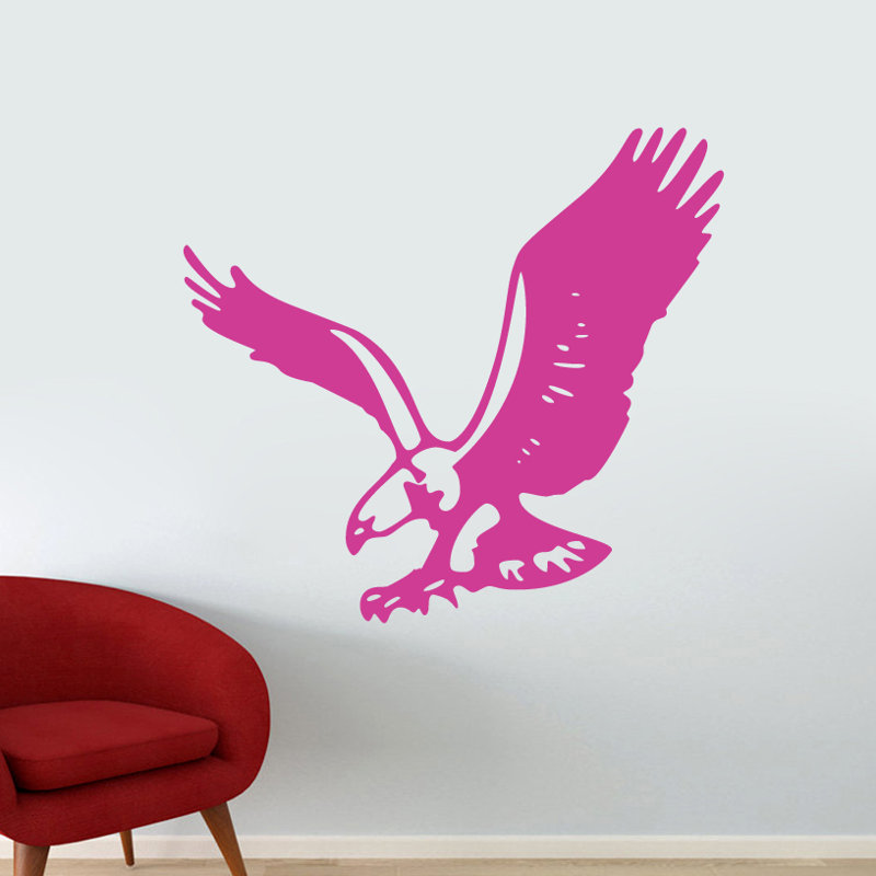 Animals Non-Wall Damaging Wall Decal, Hot Pink