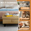 Repose-pieds rembourré en flanelle avec repose-pieds Athiste-1662927518