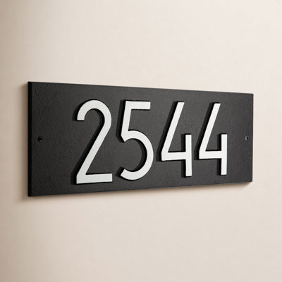 Mid-Century Modern Address Plaque