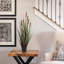 Herbe droite artificielle et quenouilles-22996683