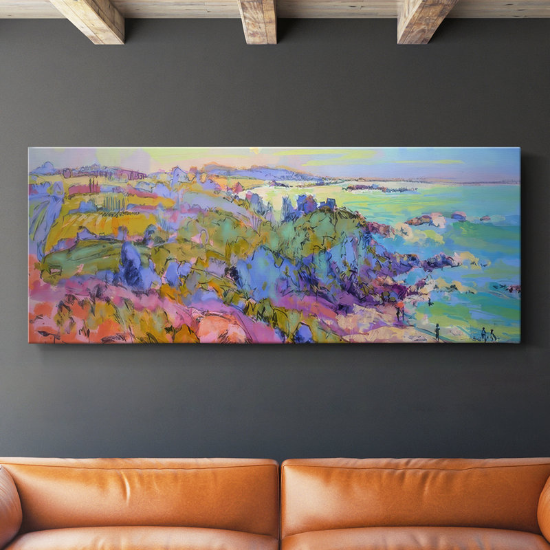 Thin Space- Gallery Wrapped Canvas -Ready to Hang, 12" H x 30" W