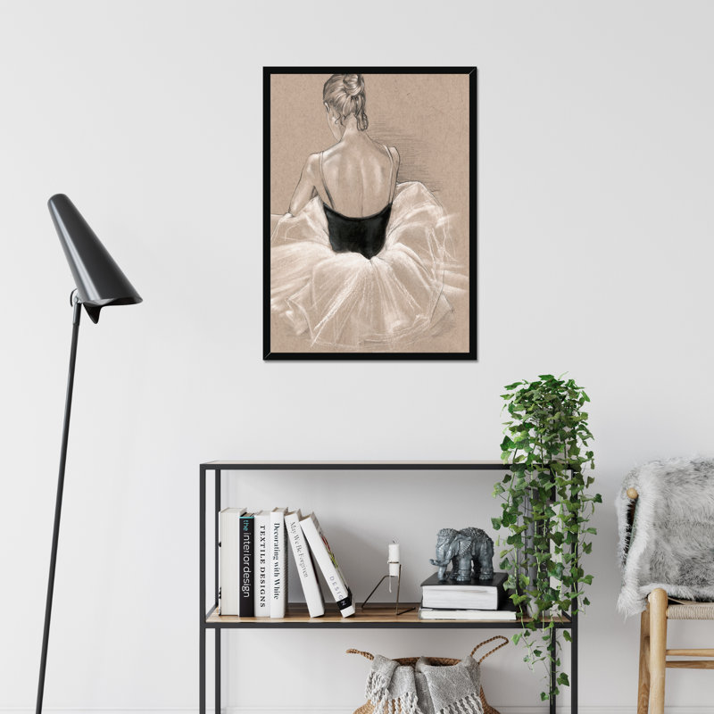 Ballet Study II by Jennifer Paxton Parker - Painting, Black Framed Paper Print, 50cm H x 34cm W