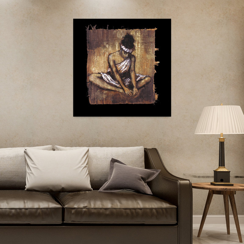 Soulful Grace II, art contemporain abstrait, H 32 po x l 32 po
