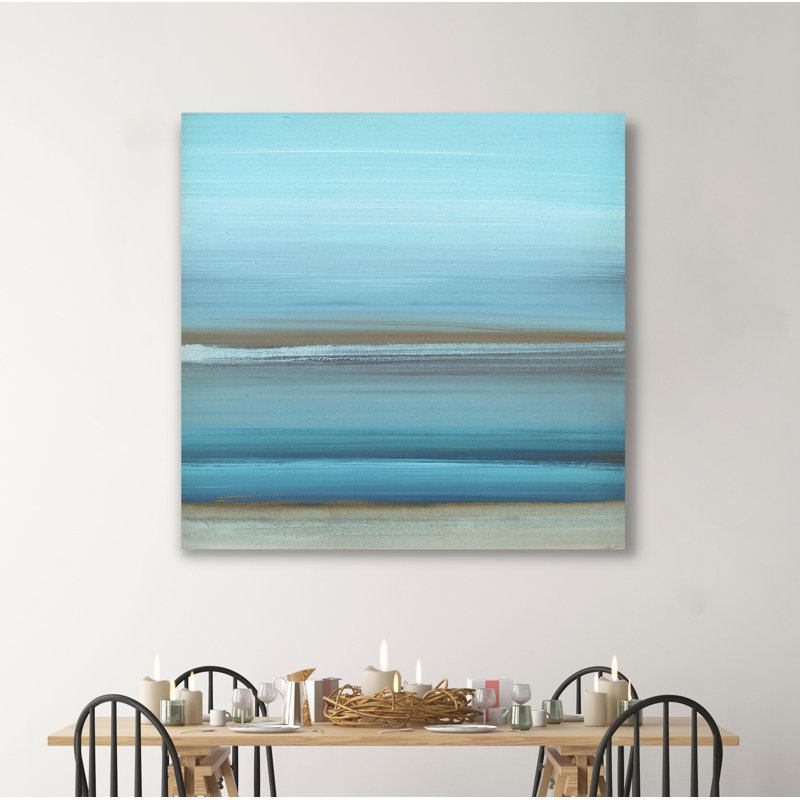« par the sea i », peinture, H 24 po x l 24 po x P 1,5 po, Toile tendue