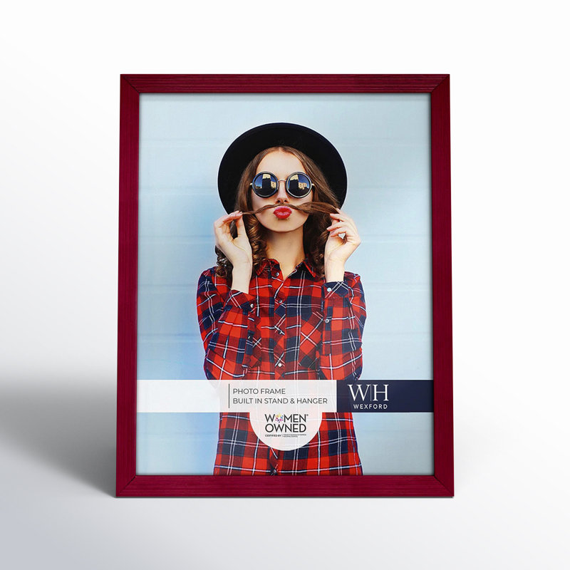Apolline Wood Picture Frame, Burgundy, 11" x 14"