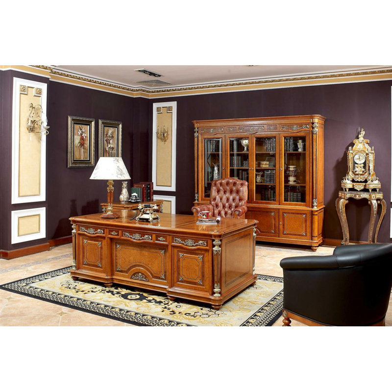 Leonor Solid Wood Executive Desk