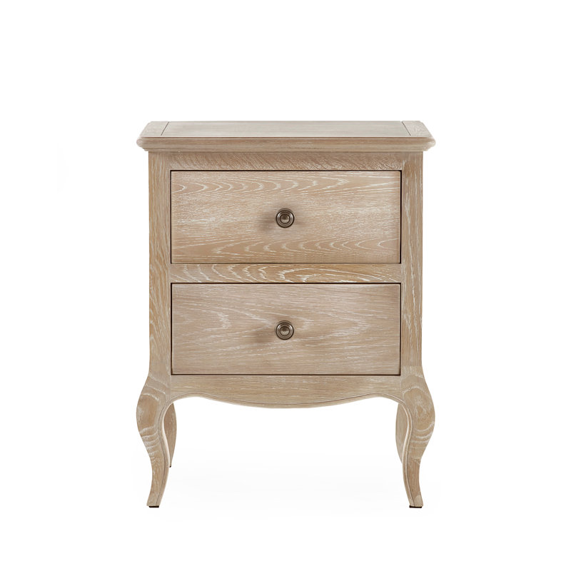 Harrison 48cm W Solid + Manufactured Wood Bedside Table
