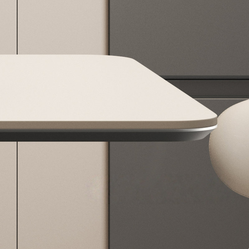 Simple and durable rectangular dining table, 29.52" H x 55.11" L x 31.49" W