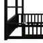 Lit simple superposé simple avec balustrades et porte-436937336