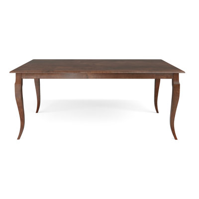Alexeus Solid Wood European Leg Dining Table by Rosalind Wheeler