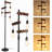 Industrial Black Metal Tree Dimmable Floor Lamp