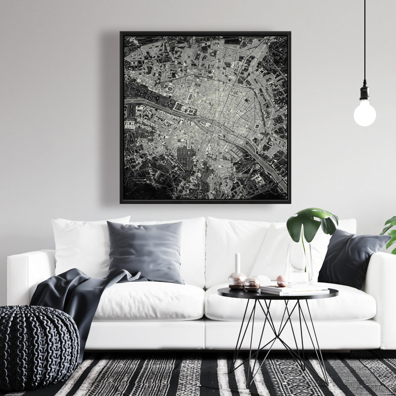 "Vue aérienne d'un avion" sur toile