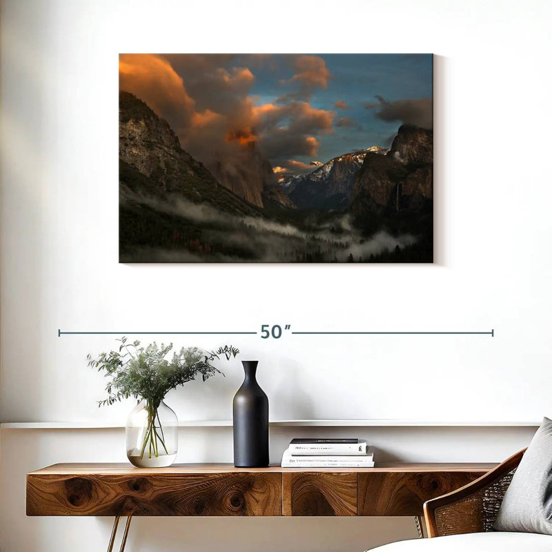 Alvord Yosemite ciel nuageux, H 24 po x l 36 po