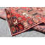 Tapis unique en laine noué à la main des années 1960 de 3 pi 8 po x 5 pi 4 po en rouge / beige / noir
