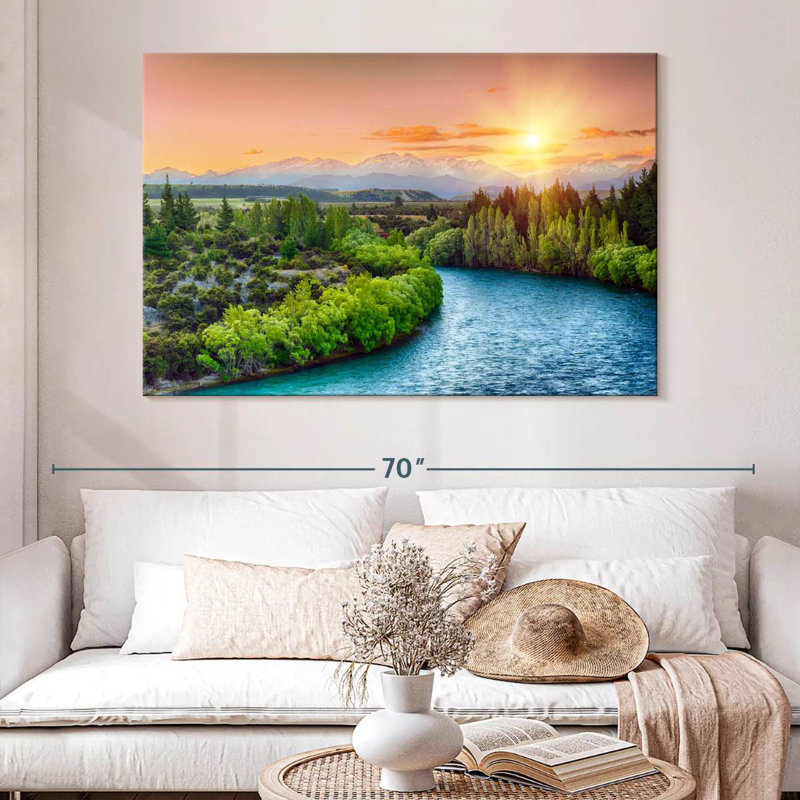 Alvord Clutha River Beautiful Sunset, 34" H x 51" W