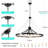  9- Light 35 inch Modern Dimmable Sputnik Wagon Wheel Chandelier for Dining Room-2028342194