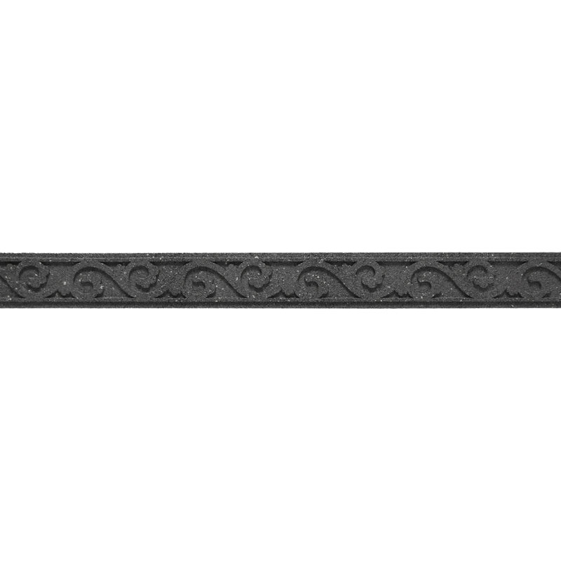 Makris 9cm H x 120cm W Grey Composite Lawn Edging
