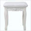 Ensemble de bureau de coiffeuse Princess avec miroir et tabouret rembourré, coiffeuse en bois à 4 tiroirs, coiffeuse-99285119