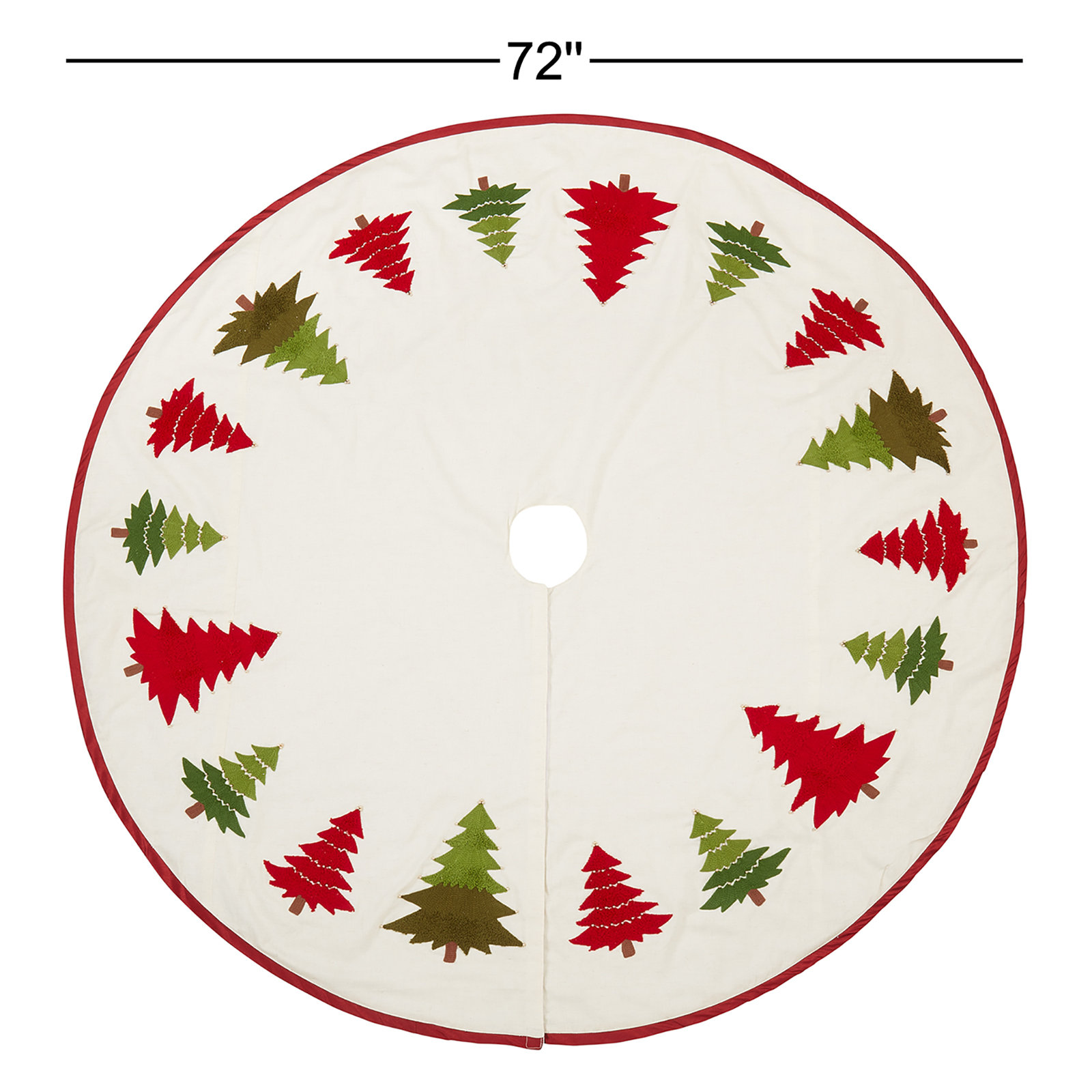 Arbres Collection Cotton Tree Skirt, 72" W