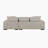 Odesser 115" W 2-Piece Chenille Sleeper Sectional-1083233647-1138026908