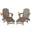 Élégant fauteuil d'extérieur pliant, ensemble de 2 chaises d'extérieur Adirondack-594018111