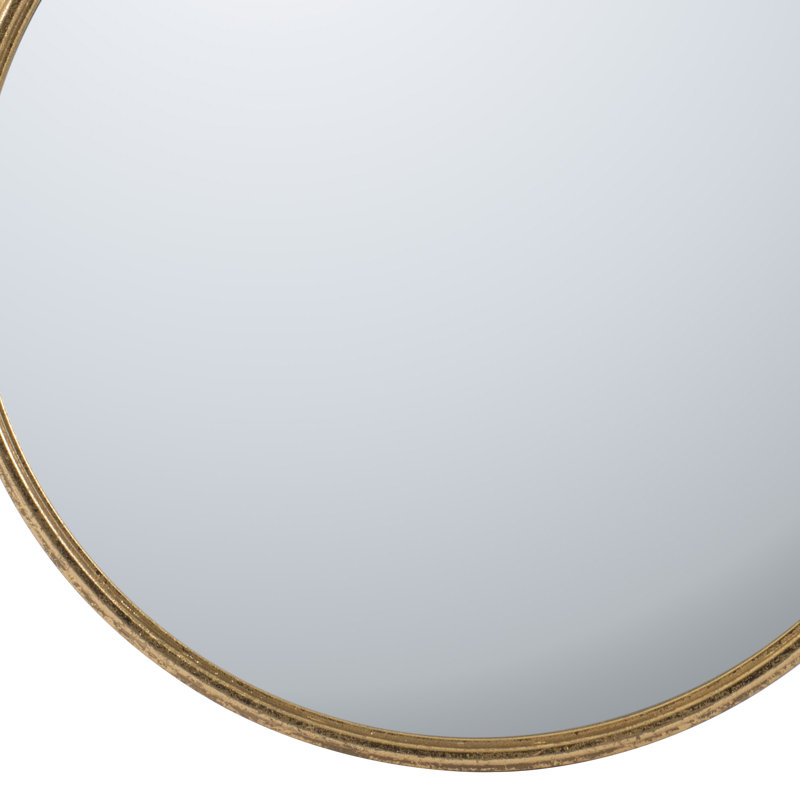 Arden Metal Round Mirror, 32.3" H x 26.4" W