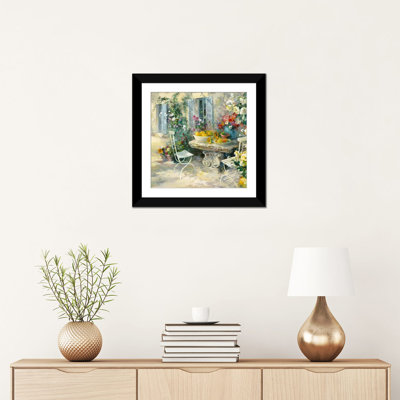 « idyllic jardin », reproduction sur toile