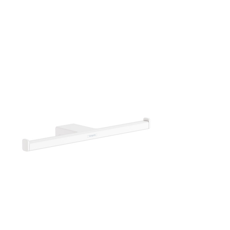 Porte-rouleau double hansgrohe AddStoris, Blanc mat
