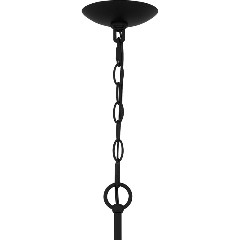 Heiress 8-Light Chandelier, Matte Black
