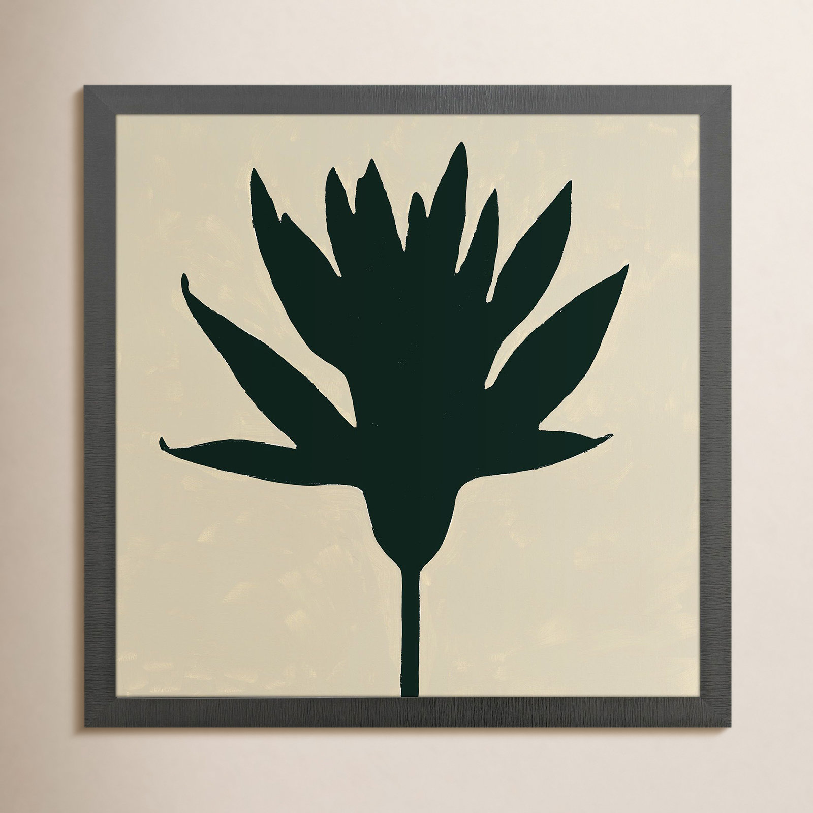 Floral Silhouettes II Framed Art