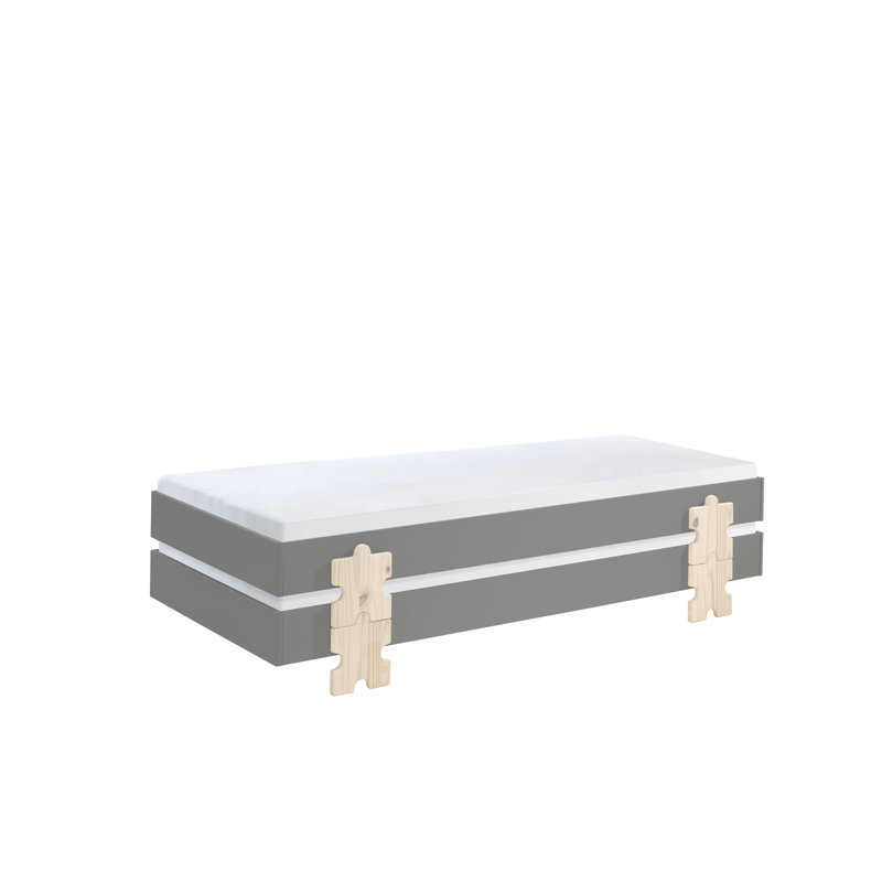 Cot Bed / Toddler (70 x 140cm) Bed Frames by Vipack, Grey