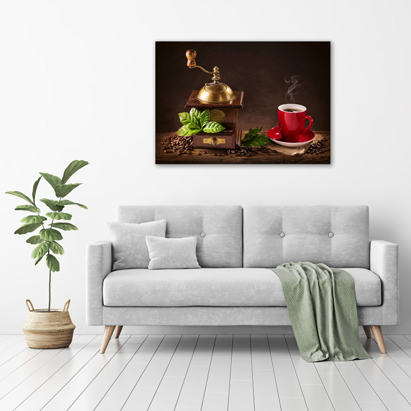 Coffee And Grinder - No Frame Print on Canvas