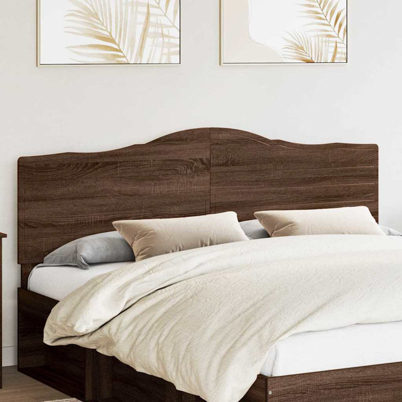 Headboard, California King, Brown Oak