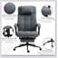 Fauteuil de bureau pivotant en tissu à haut dossier avec hauteur réglable Executive