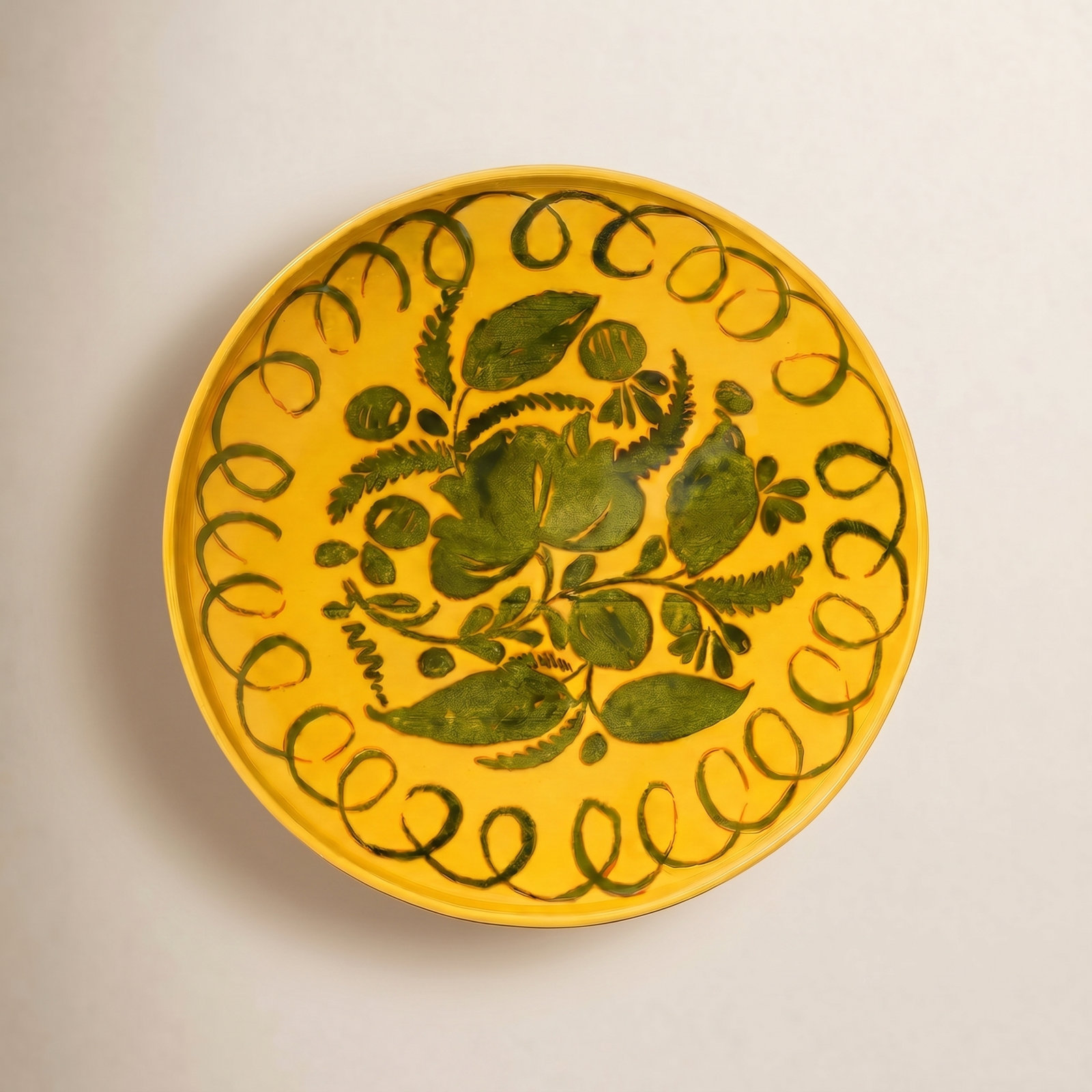 Stoneware Pasta Bowl, Mustard