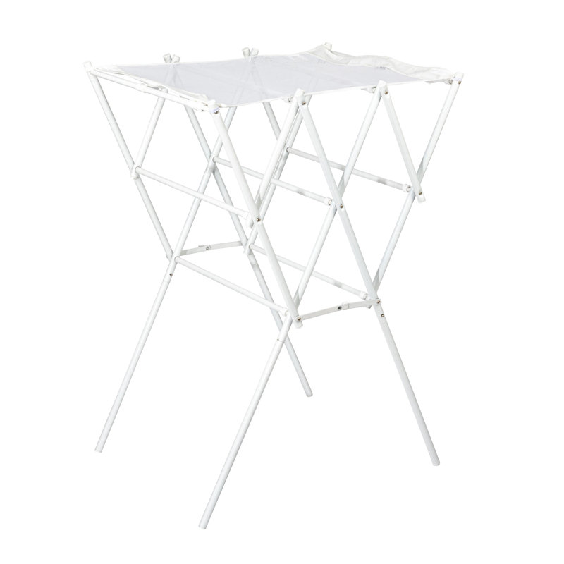 Séchoir à linge pliant Meloni, Blanc