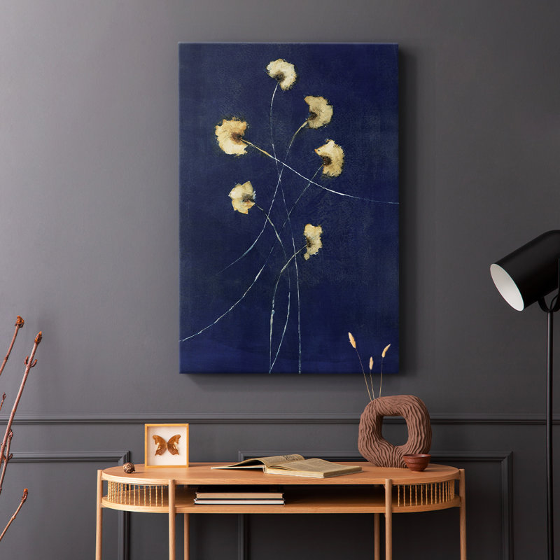 Indigo 1 - Cavas enveloppés de galerie, H 48 po x l 32 po