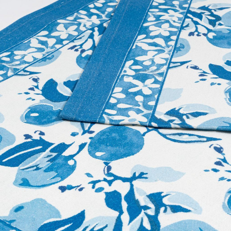 Aazad Tablecloth, Blue, 72" L x 16" W