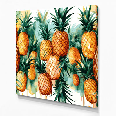 Fruit, ananas brun, art mural sur toile