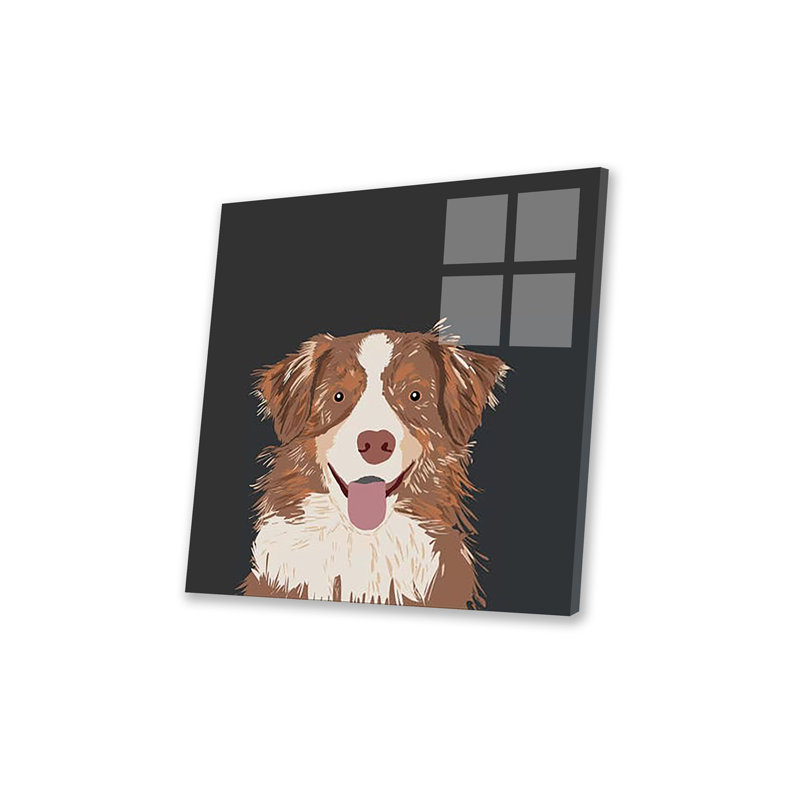 «Australian Shepherd I» par Pet Welcome - impression non encadrée, H 24 po x l 24 po x P 0,25 po