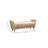 Calne Upholstered Wicker Bench