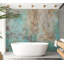 Papier peint botanique - Feuilles en bleu-930093593